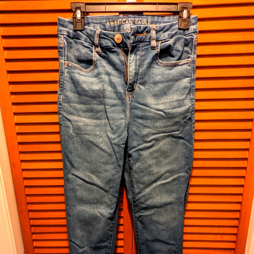 American Eagle Curvy Ne(x)t Level stretch super high-waisted jeggings